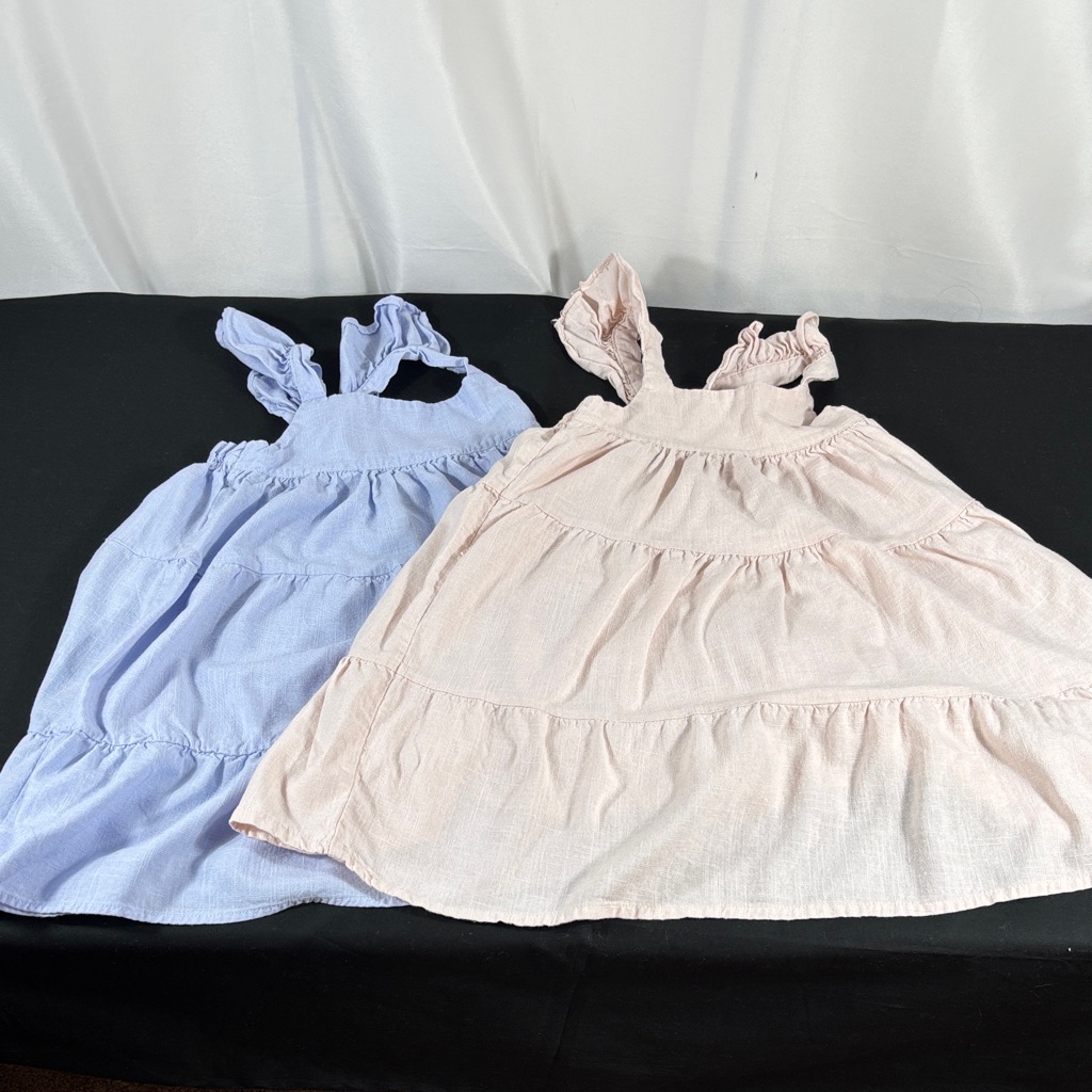 Two Charming Linen And Cotton Dresses.